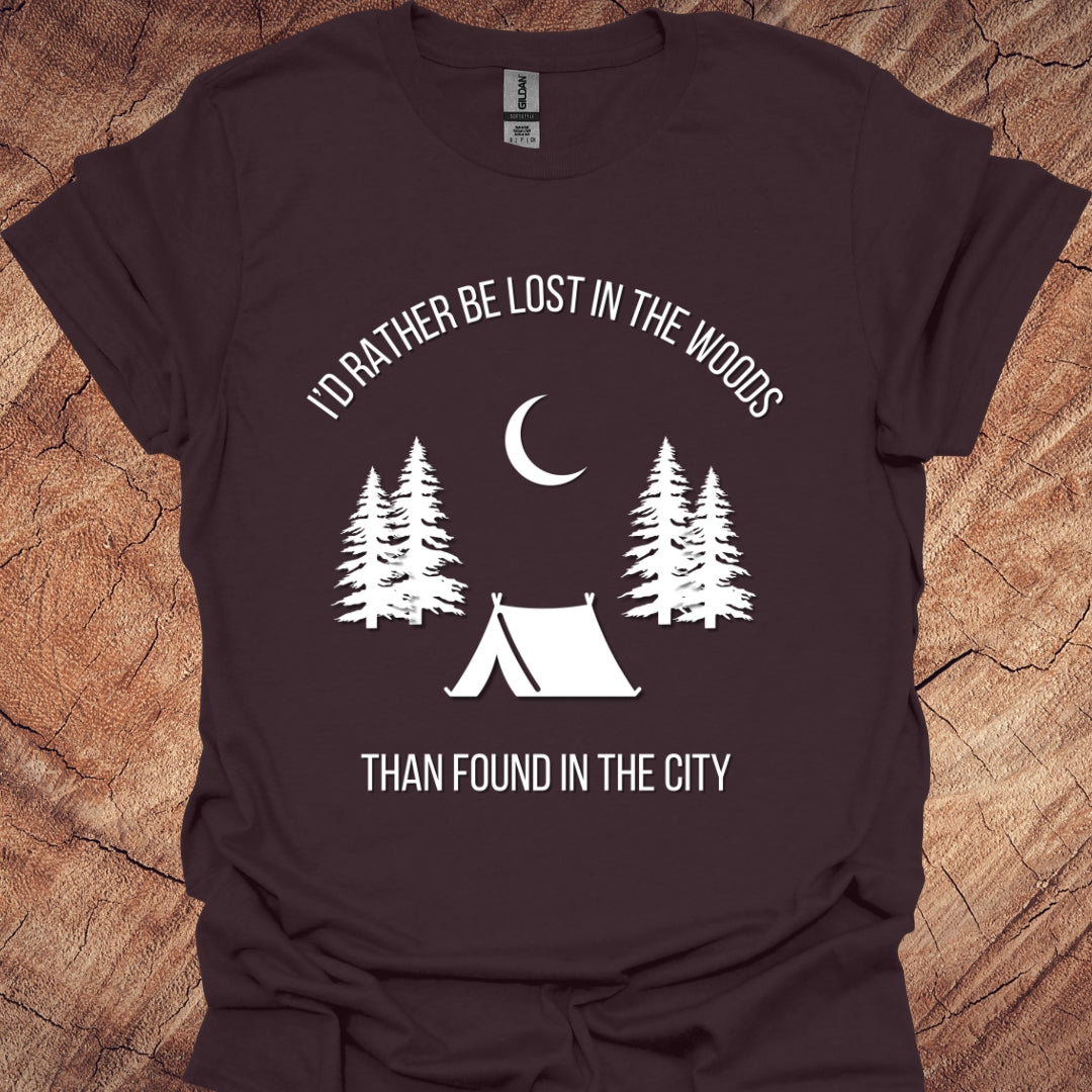 I'd rather be lost in the woods than found in the city