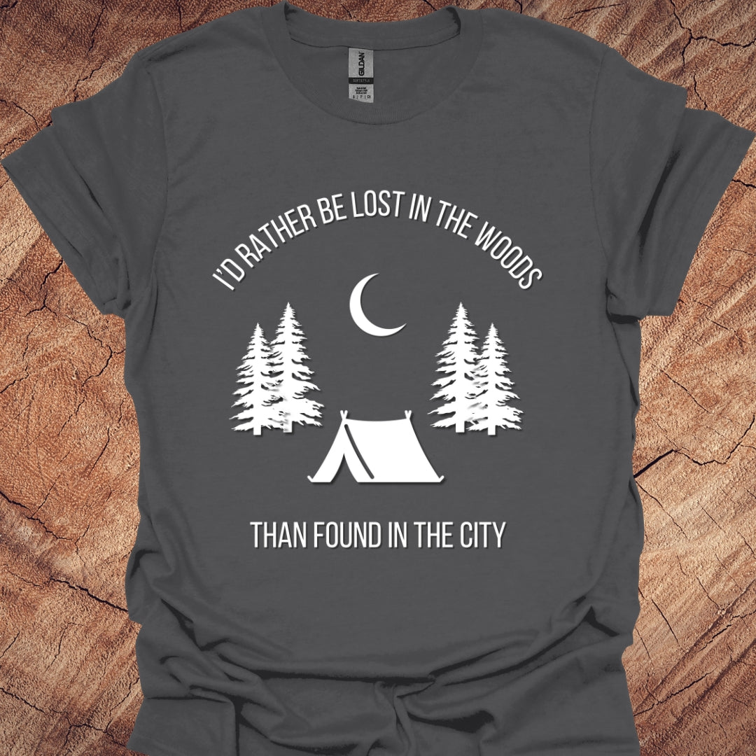 I'd rather be lost in the woods than found in the city