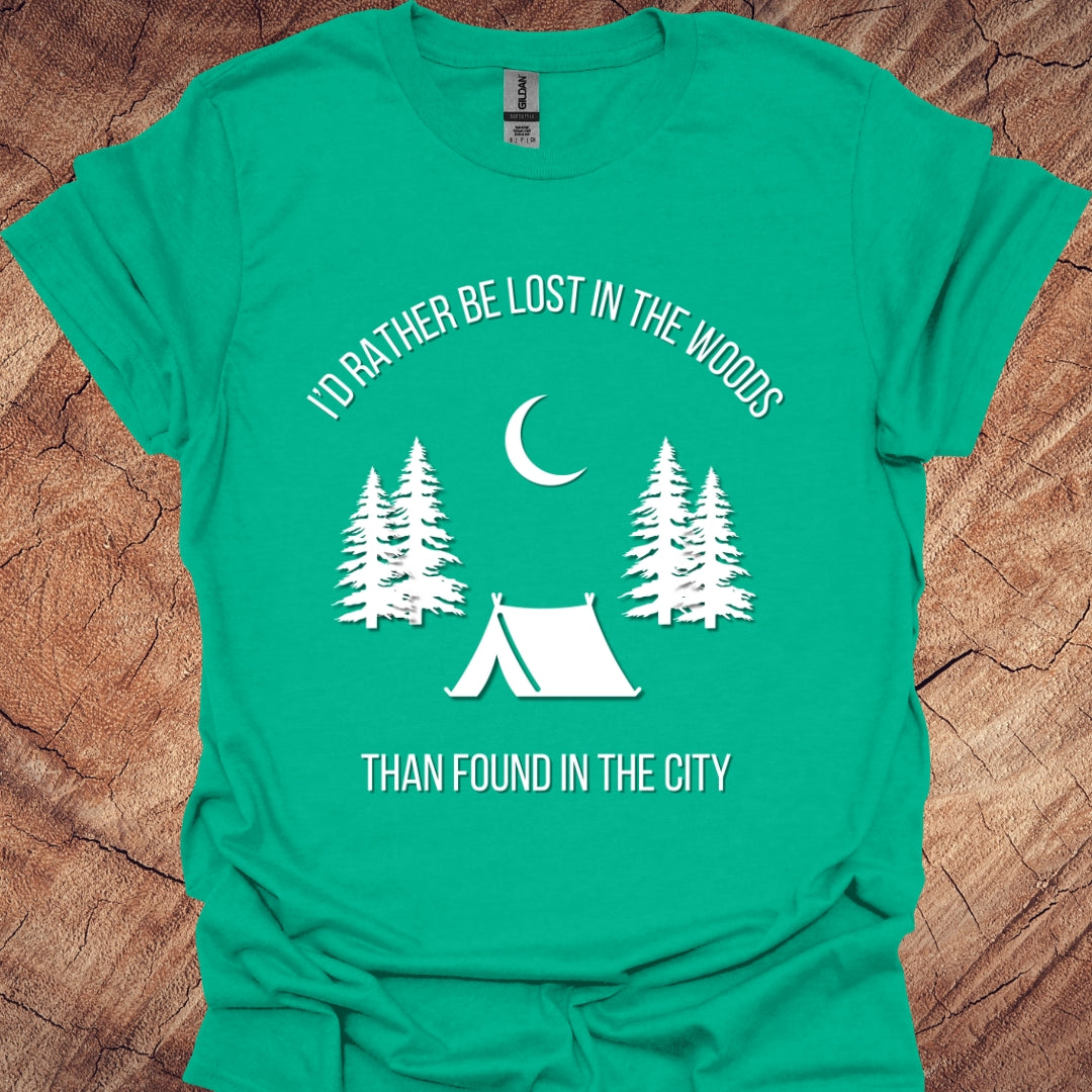 I'd rather be lost in the woods than found in the city